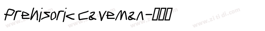 Prehisoric Caveman字体转换